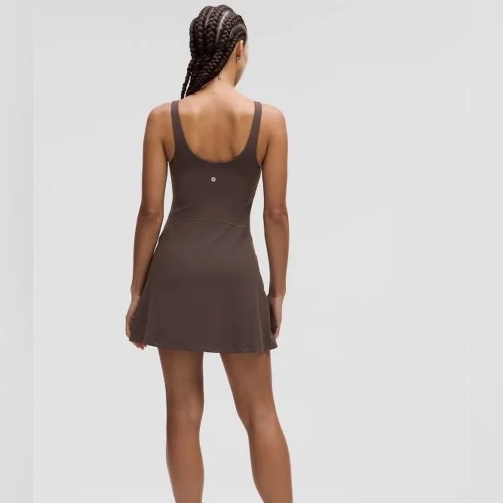 Brown Lululemon Align Mini Athletic Dress in Espresso - Picture 3 of 7